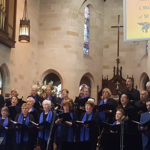 Maroondah Singers choir performing at St Mark’s Camberwell with the Yarra Gospel Choir for the Women’s Prison Network